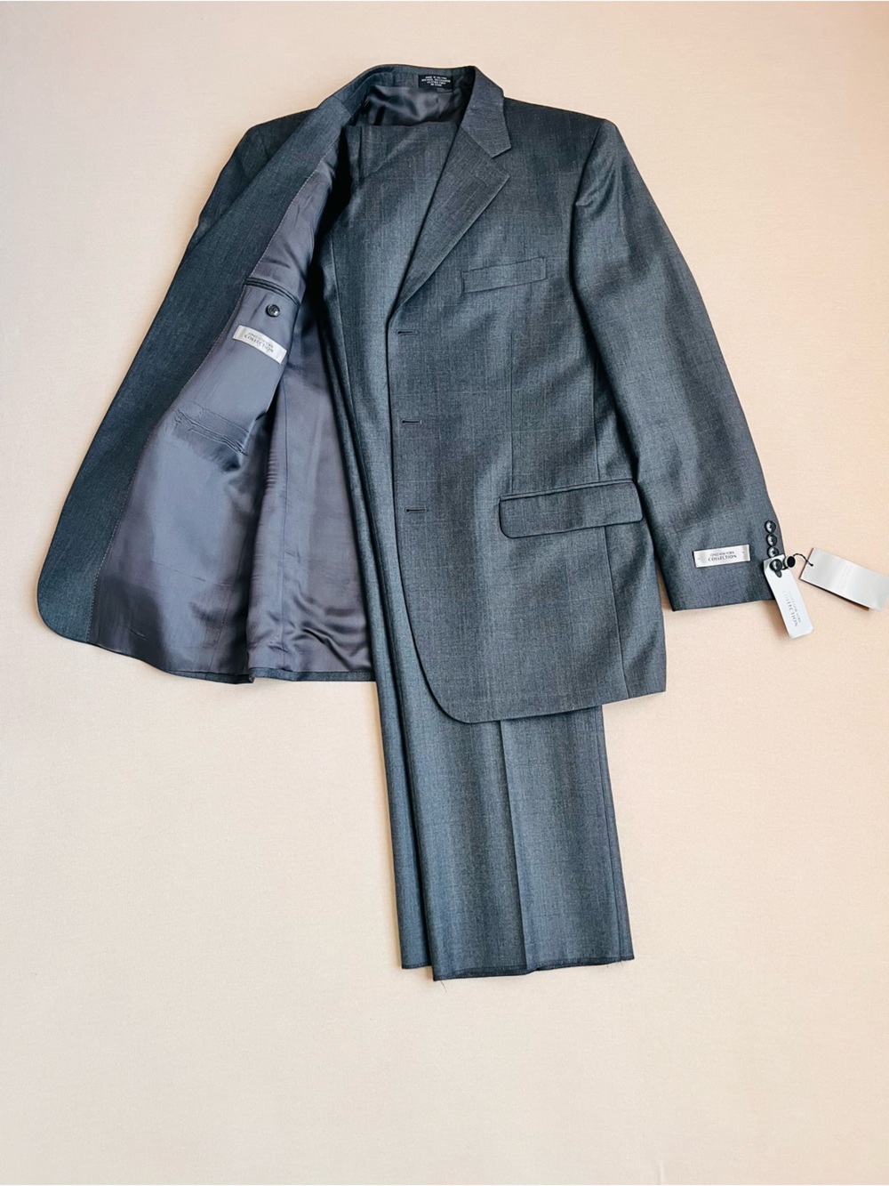 NWT Jones New York Collection "Wade" Wool Cashmere Suit 42R / 35.5